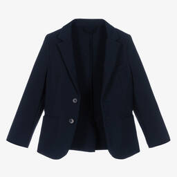 Il Gufo-Boys Navy Blue Tailored Blazer | Childrensalon Outlet