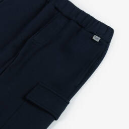 Il Gufo-Boys Navy Casual Cargo Trousers | Childrensalon Outlet