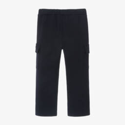 Il Gufo-Boys Navy Casual Cargo Trousers | Childrensalon Outlet