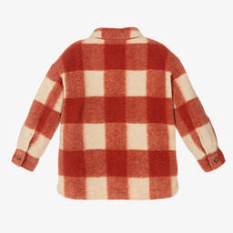 Il Gufo-Boys Orange Checked Jacket | Childrensalon Outlet