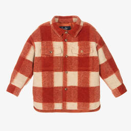 Il Gufo-Boys Orange Checked Jacket | Childrensalon Outlet