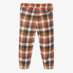 Il Gufo-Брюки в оранжевую клетку для мальчиков | Childrensalon Outlet