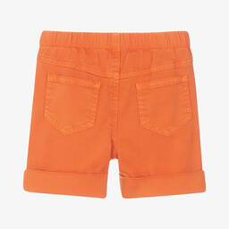 Il Gufo-Boys Orange Cotton Shorts | Childrensalon Outlet