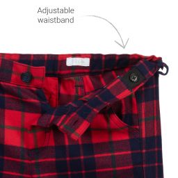 إيل غوفو-بنطلون كاروهات فلانيل لون و  كحلي للأولاد | Childrensalon Outlet