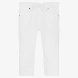 Il Gufo-بنطلون أطفال ولادي قطن لون أبيض | Childrensalon Outlet