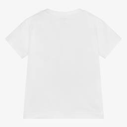 Il Gufo-تيشيرت أطفال ولادي قطن لون أبيض | Childrensalon Outlet