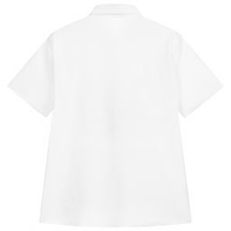 Il Gufo-Белая рубашка из эластичной лайкры для мальчиков | Childrensalon Outlet