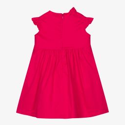 Il Gufo-Fuchsia Pink Cotton Dress | Childrensalon Outlet