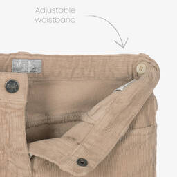 Il Gufo-Girls Beige Corduroy Trousers | Childrensalon Outlet