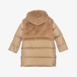 Il Gufo-Бежевый пуховик для девочек | Childrensalon Outlet