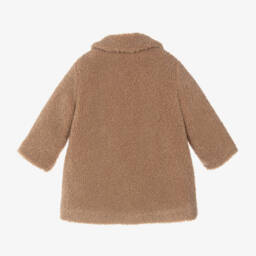 إيل غوفو-معطف تيدي فليس لون بيج للبنات | Childrensalon Outlet