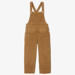 Il Gufo-Girls Brown Corduroy Dungarees | Childrensalon Outlet