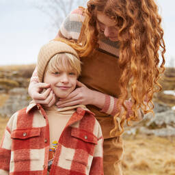 Il Gufo-Girls Brown Corduroy Dungarees | Childrensalon Outlet