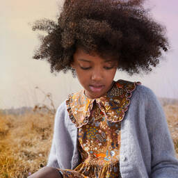 Il Gufo-Girls Brown Woodland Dress | Childrensalon Outlet