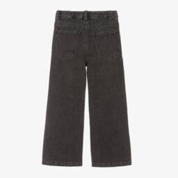 Il Gufo-Girls Charcoal Wide-Leg Trousers | Childrensalon Outlet