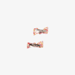 Il Gufo-Girls Cherry Blossom Bow Clips Duo | Childrensalon Outlet