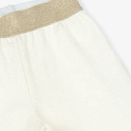 Il Gufo-Girls Cream & Gold Flared Trousers | Childrensalon Outlet