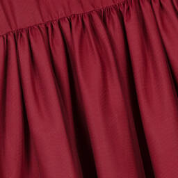Il Gufo-Girls Deep Red Tulle Dress | Childrensalon Outlet