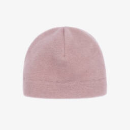 Il Gufo-قبعة فليس مزينة بوردة لون زهري غامق للبنات | Childrensalon Outlet