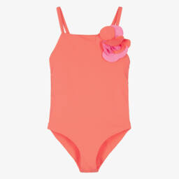 Il Gufo-Girls Floral Pink Swimwear Delight | Childrensalon Outlet