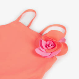 Il Gufo-Girls Floral Pink Swimwear Delight | Childrensalon Outlet