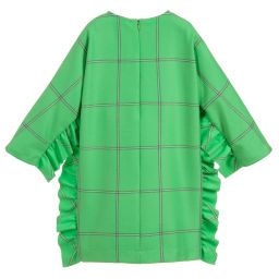 Il Gufo-Girls Green Check Dress | Childrensalon Outlet