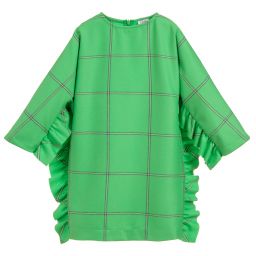 Il Gufo-Girls Green Check Dress | Childrensalon Outlet