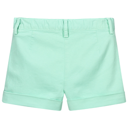 Il Gufo-Girls Green Cotton Shorts | Childrensalon Outlet