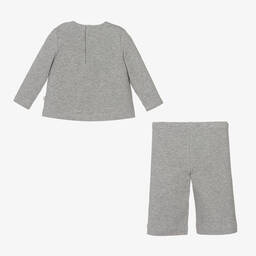 Il Gufo-Серый топ и штанишки из хлопкового джерси | Childrensalon Outlet