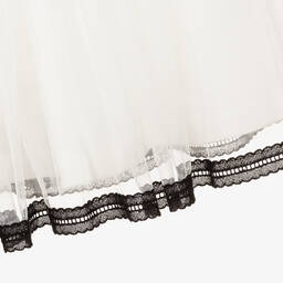 Il Gufo-Кремово-черная юбка из тюля | Childrensalon Outlet