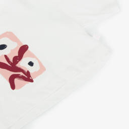 Il Gufo-Girls Ivory Blossom Cotton Top | Childrensalon Outlet