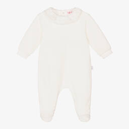 إيل غوفو-أفرول بيبي غرو قطن قطيفة لون عاجي للمولودات | Childrensalon Outlet