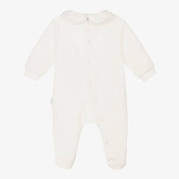 إيل غوفو-أفرول بيبي غرو قطن قطيفة لون عاجي للمولودات | Childrensalon Outlet