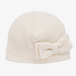 Il Gufo-قبعة بيني فليس لون عاجي للبنات | Childrensalon Outlet