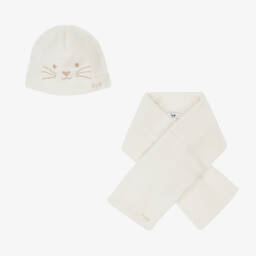 Il Gufo-Girls Ivory Fleece Set | Childrensalon Outlet