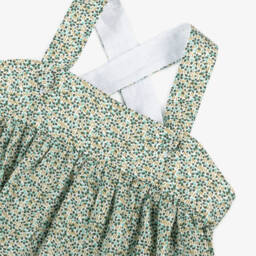 Il Gufo-Блузка из хлопка цвета нефрит для девочек | Childrensalon Outlet