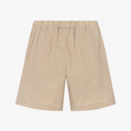 Il Gufo-Girls Khaki Cotton Bermuda Shorts | Childrensalon Outlet