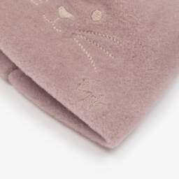 Il Gufo-Girls Lilac Fleece Hat and Scarf | Childrensalon Outlet