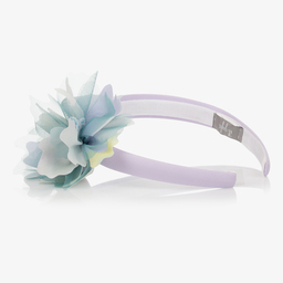 إيل غوفو-طوق للشعر ستانان وتول لون أرجواني للبنات | Childrensalon Outlet