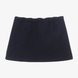 Il Gufo-Girls Midnight Blue Mini Skirt | Childrensalon Outlet