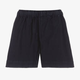 Il Gufo-Синие шорты из хлопка и льна | Childrensalon Outlet