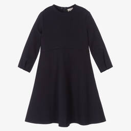 Il Gufo-فستان ميلانو جيرسي لون كحلي | Childrensalon Outlet