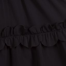 Il Gufo-Girls Navy Blue Ruffle Dress | Childrensalon Outlet