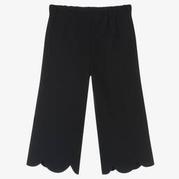 Il Gufo-بنطلون بأرجل واسعة جيرسي لون كحلي للبنات | Childrensalon Outlet