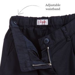 Il Gufo-Girls Navy Blue Shorts | Childrensalon Outlet
