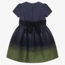 Il Gufo-Girls Navy Blue Sparkle Dress | Childrensalon Outlet
