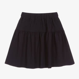 Il Gufo-Синяя юбка с оборкой для девочек | Childrensalon Outlet