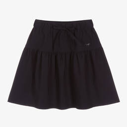 Il Gufo-Синяя юбка с оборкой для девочек | Childrensalon Outlet