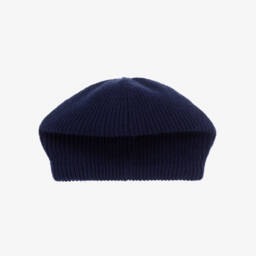 Il Gufo-Girls Navy Wool Beret | Childrensalon Outlet