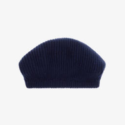 Il Gufo-Girls Navy Wool Beret | Childrensalon Outlet